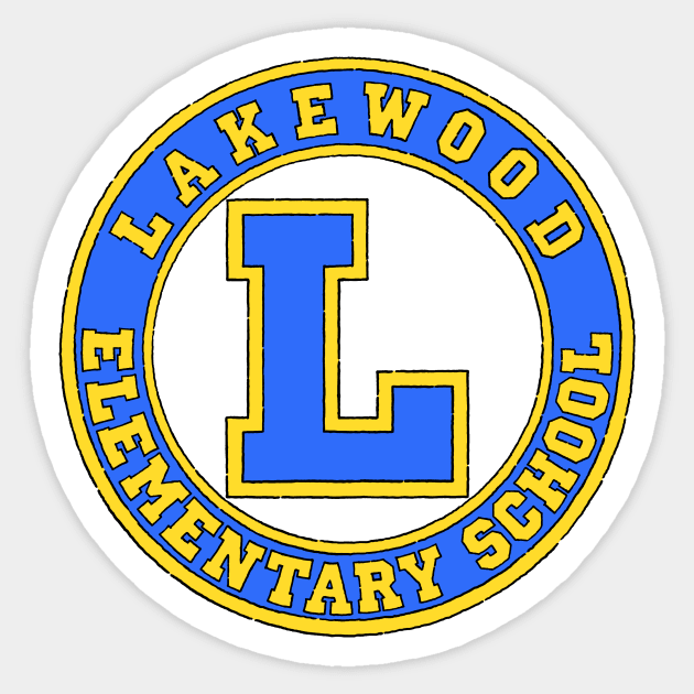 Lakewood Elementary (front & back) Sticker by tolonbrown